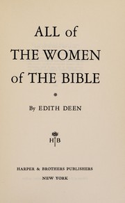 All the women of the Bible  Cover Image