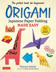 Origami : Japanese paper folding made easy Book cover
