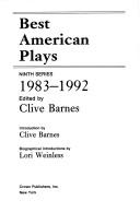 Best American plays : ninth series, 1983-1992  Cover Image