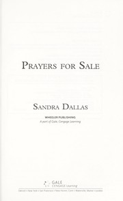 Prayers for sale. Cover Image