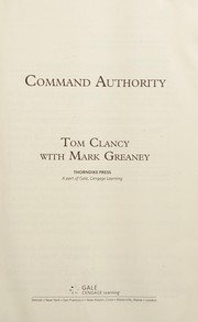 Command authority Jack Ryan, book 13. Cover Image