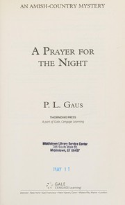 A prayer for the night an Amish-county mystery  Cover Image