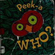 Peek-a who? Book cover